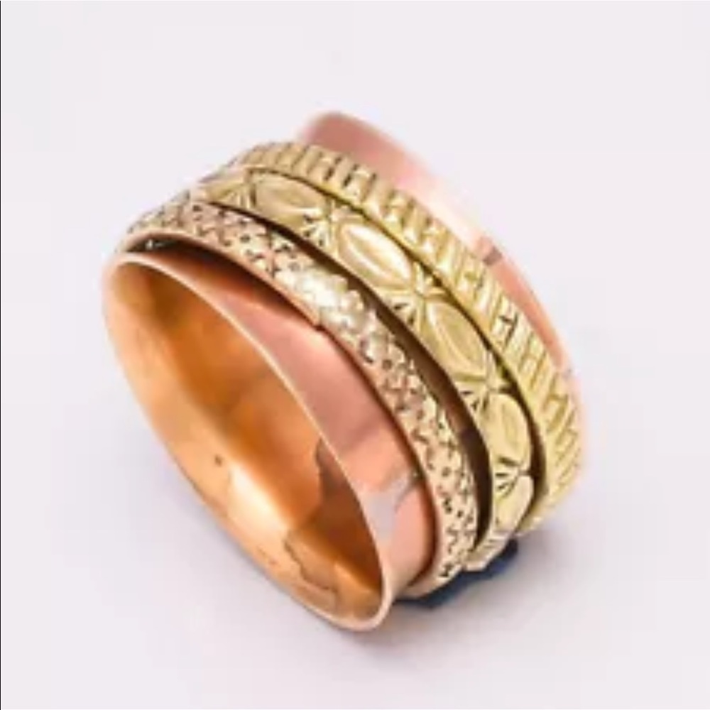 Handmade Copper Meditation Medicine rings - Picture 3 of 11